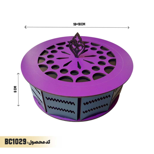 جعبه شکلات خوری چوبی